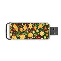 Christmas Pattern Portable Usb Flash (two Sides)