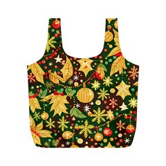 Christmas Pattern Full Print Recycle Bag (m)