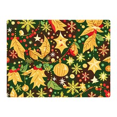 Christmas Pattern Two Sides Premium Plush Fleece Blanket (mini)