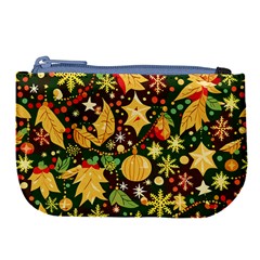 Christmas Pattern Large Coin Purse by Valentinaart