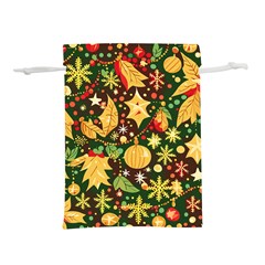 Christmas Pattern Lightweight Drawstring Pouch (m)