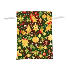 Christmas Pattern Lightweight Drawstring Pouch (l)