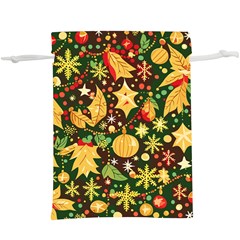 Christmas Pattern Lightweight Drawstring Pouch (xl)