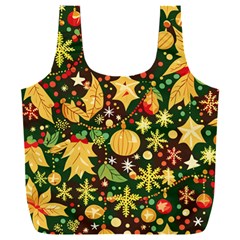 Christmas Pattern Full Print Recycle Bag (xxl)