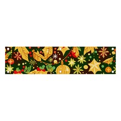 Christmas Pattern Banner And Sign 4  X 1  by Valentinaart