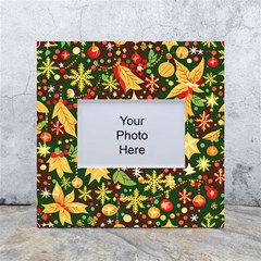 Christmas Pattern White Box Photo Frame 4  X 6 