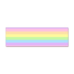 Cute Pastel Rainbow Stripes Sticker (bumper) by Ket1n9