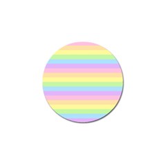 Cute Pastel Rainbow Stripes Golf Ball Marker by Ket1n9