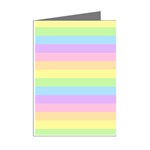 Cute Pastel Rainbow Stripes Mini Greeting Cards (Pkg of 8) Right