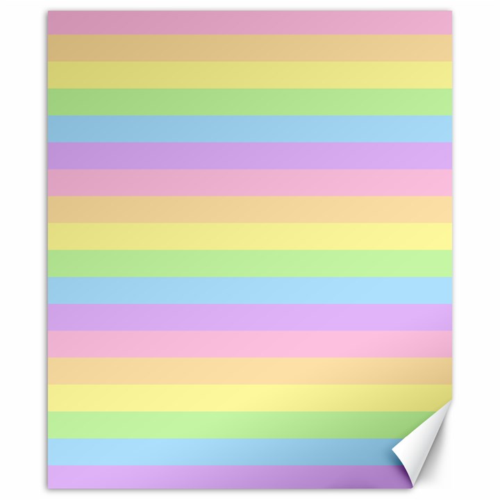 Cute Pastel Rainbow Stripes Canvas 20  x 24 