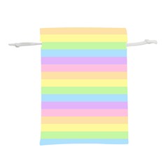 Cute Pastel Rainbow Stripes Lightweight Drawstring Pouch (s) by Ket1n9