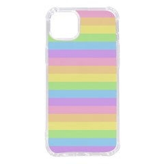 Cute Pastel Rainbow Stripes Iphone 14 Plus Tpu Uv Print Case by Ket1n9