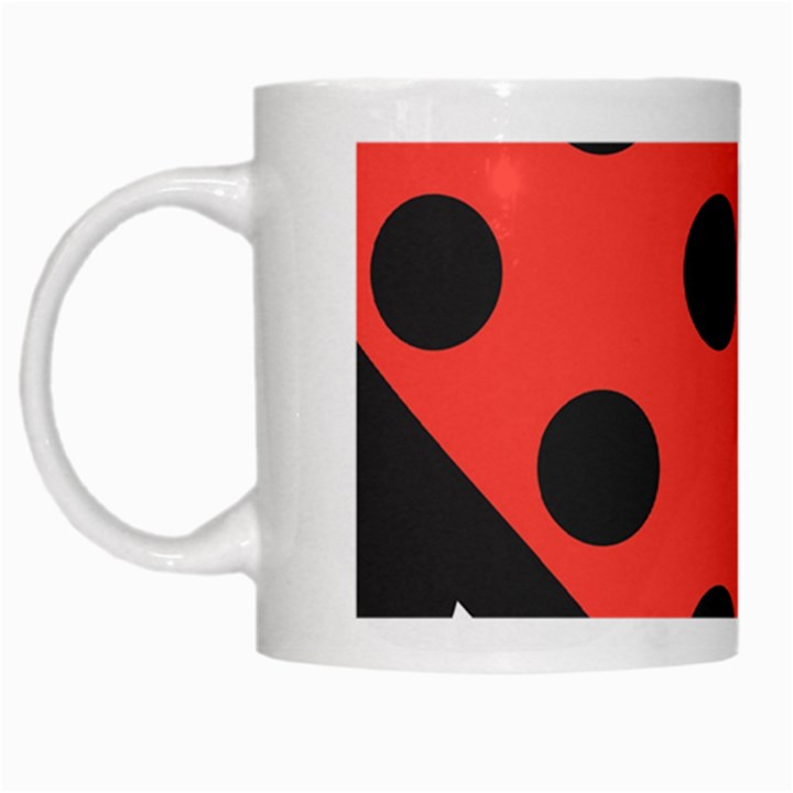 Abstract-bug-cubism-flat-insect White Mug