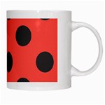 Abstract-bug-cubism-flat-insect White Mug Right