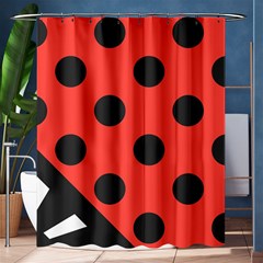 Abstract-bug-cubism-flat-insect Shower Curtain 60  X 72  (medium)  by Ket1n9