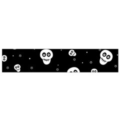 Skull Pattern Small Premium Plush Fleece Scarf