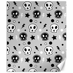 Skull-pattern- Canvas 8  X 10  by Ket1n9