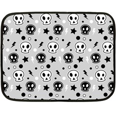 Skull-pattern- Two Sides Fleece Blanket (mini) by Ket1n9