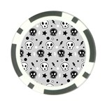 Skull-pattern- Poker Chip Card Guard (10 pack) Front