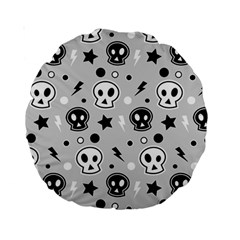 Skull-pattern- Standard 15  Premium Round Cushions by Ket1n9