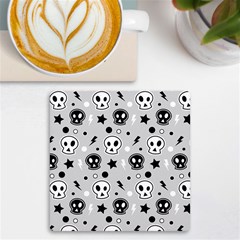 Skull-pattern- Uv Print Square Tile Coaster  by Ket1n9