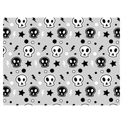 Skull-pattern- Premium Plush Fleece Blanket (extra Small) by Ket1n9