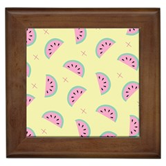 Watermelon Wallpapers  Creative Illustration And Patterns Framed Tile by Ket1n9