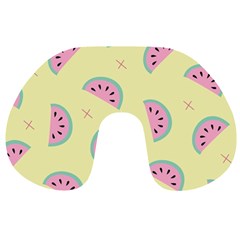 Watermelon Wallpapers  Creative Illustration And Patterns Travel Neck Pillow by Ket1n9