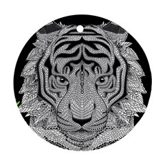 Tiger Head Ornament (round) by Ket1n9