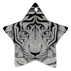 Tiger Head Ornament (star) by Ket1n9