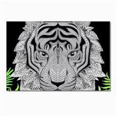 Tiger Head Postcards 5  X 7  (pkg Of 10) by Ket1n9