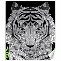 Tiger Head Canvas 20  X 24  by Ket1n9