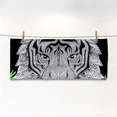 Tiger Head Hand Towel