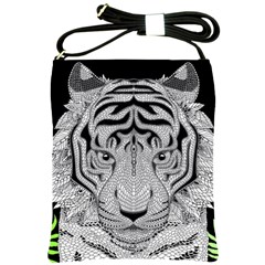 Tiger Head Shoulder Sling Bag by Ket1n9