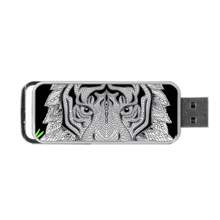 Tiger Head Portable USB Flash (Two Sides)