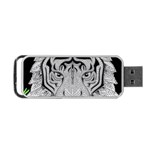 Tiger Head Portable USB Flash (Two Sides) Back