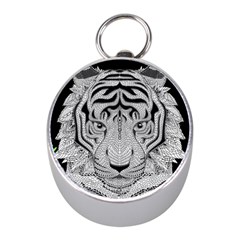 Tiger Head Mini Silver Compasses by Ket1n9