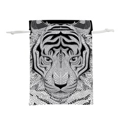 Tiger Head Lightweight Drawstring Pouch (l) by Ket1n9