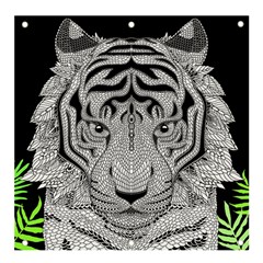 Tiger Head Banner And Sign 4  X 4  by Ket1n9