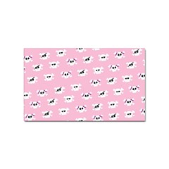 Girly Girlie Punk Skull Sticker Rectangular (100 Pack) by Ket1n9