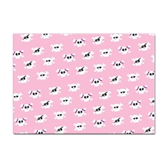 Girly Girlie Punk Skull Sticker A4 (10 Pack) by Ket1n9