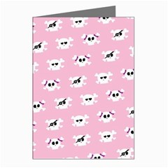 Girly Girlie Punk Skull Greeting Cards (pkg Of 8) by Ket1n9