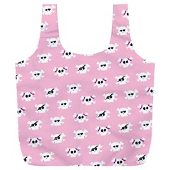 Girly Girlie Punk Skull Full Print Recycle Bag (xxl) by Ket1n9