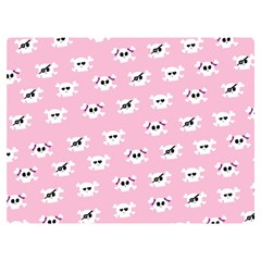 Girly Girlie Punk Skull Premium Plush Fleece Blanket (extra Small) by Ket1n9