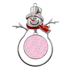 Girly Girlie Punk Skull Metal Snowman Ornament by Ket1n9