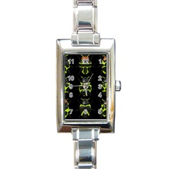 Beetles-insects-bugs- Rectangle Italian Charm Watch by Ket1n9