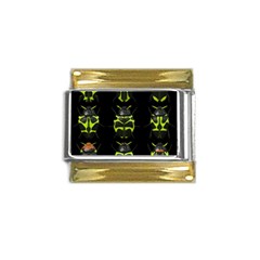 Beetles-insects-bugs- Gold Trim Italian Charm (9mm) by Ket1n9