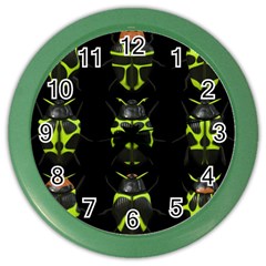 Beetles-insects-bugs- Color Wall Clock by Ket1n9