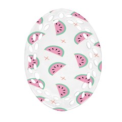 Watermelon Wallpapers  Creative Illustration And Patterns Oval Filigree Ornament (two Sides) by Ket1n9