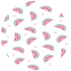 Watermelon Wallpapers  Creative Illustration And Patterns Wooden Bottle Opener (round) by Ket1n9